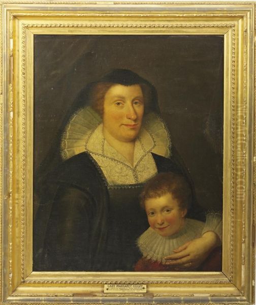 Portrait Of Lady Margaret Oil Painting by George Jamesone