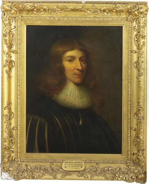 Portrait Of John Keith, 1st Earl Of Kintore Oil Painting by George Jamesone