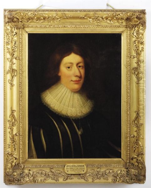 Portrait Of James Keith Of Benholme Oil Painting by George Jamesone