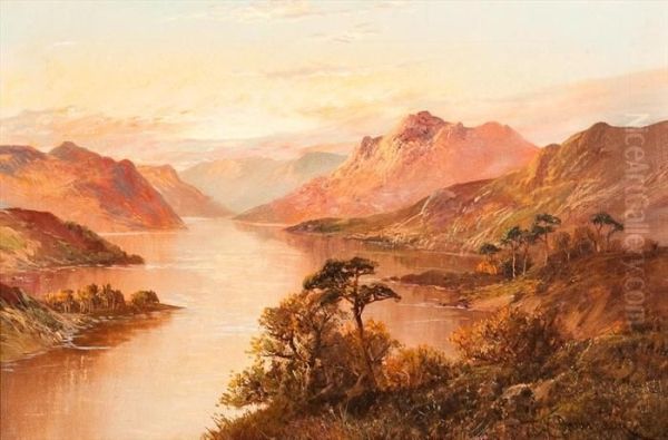 Loch Lomond Oil Painting by Frances E. Jamieson