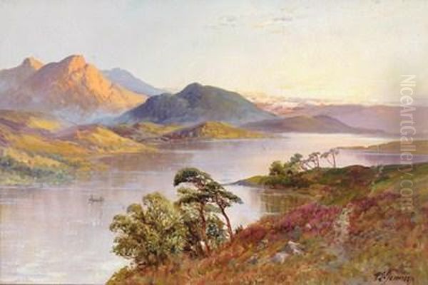 Views Of Loch Earn Oil Painting by Frances E. Jamieson