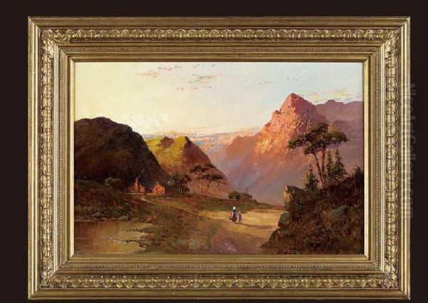 Highland Scene Oil Painting by Frank E. Jamieson