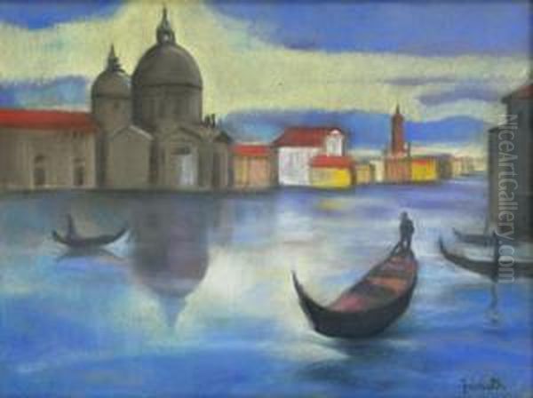 Benatsky Gondolier Oil Painting by David Jandi