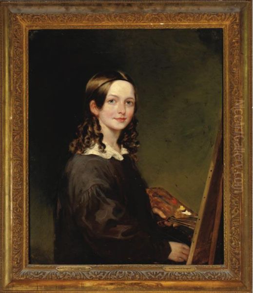 Self-portrait When Seventeen Oil Painting by Jane Fortescue Seymour