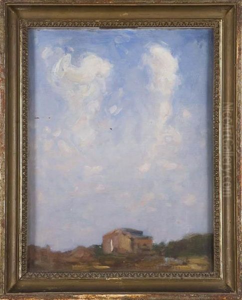 Pejzaz - Niebo Oil Painting by Ludomir Antoni Janowski