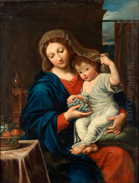 Madonna With Child Oil Painting by Abraham Janssens van Nuyssen