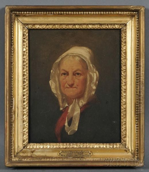 Portrait Of Mrs. Alexander Hamilton Oil Painting by John Wesley Jarvis