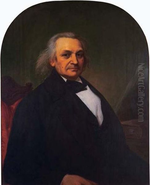 Portrait Of David Thomasvalentine Oil Painting by John Wesley Jarvis