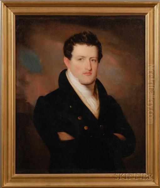 Portrait Of John Brevoort. Oil Painting by John Wesley Jarvis