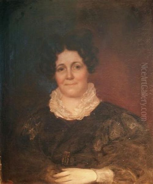 Portrait Of Hannah Curtis Moffat Oil Painting by John Wesley Jarvis