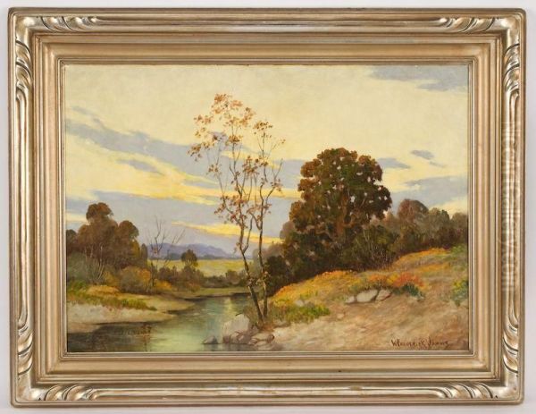 An Autumn Landscape Oil Painting by W. Frederick Jarvis