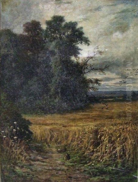 The Cornfield Oil Painting by William Samuel Jay