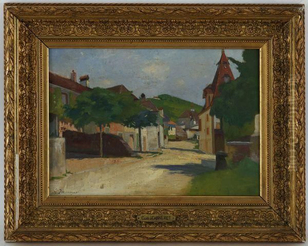 Village De Campagne Oil Painting by Gustave Jeanneret