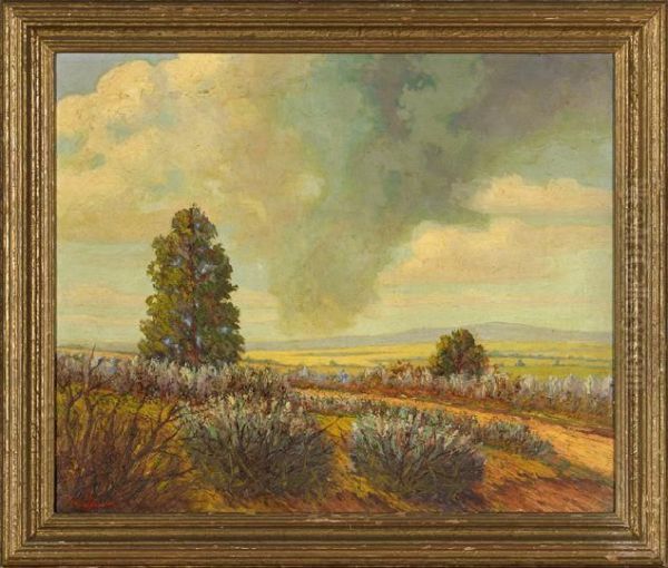 Summer Rain Cloud Oil Painting by Thomas Jefferson Folawn