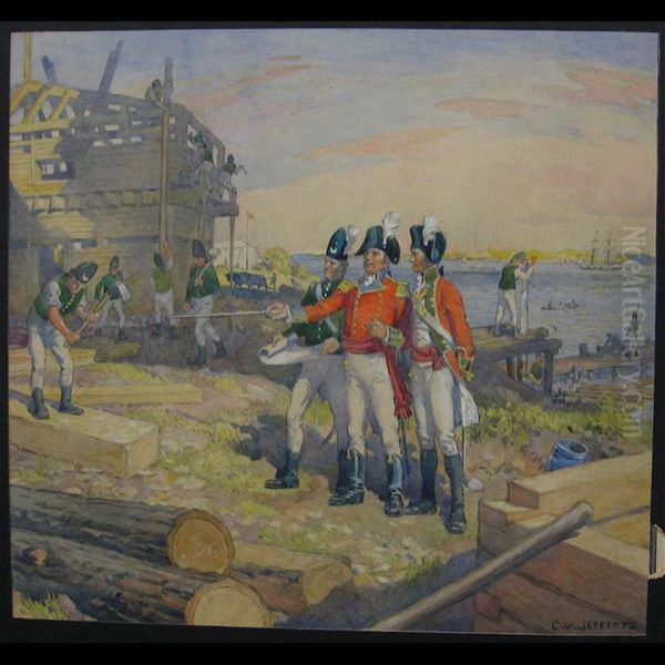 Fort Builders (st. Lawrence Seaway) by Charles William Jefferys