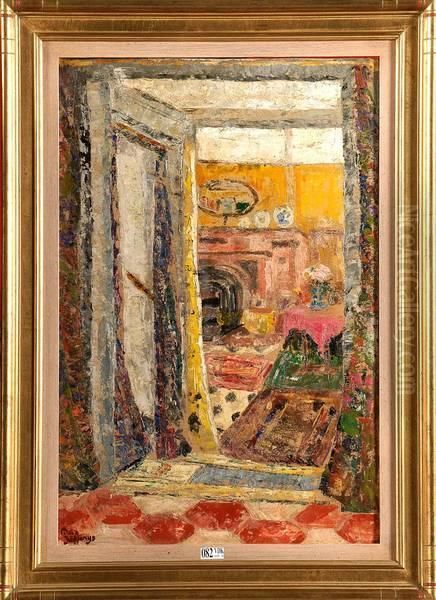 Interieur Oil Painting by Marcel Jefferys