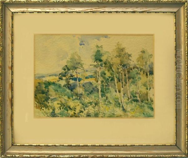 B
Oizy U Kostelecke Lhoty Oil Painting by Josef Jelinek