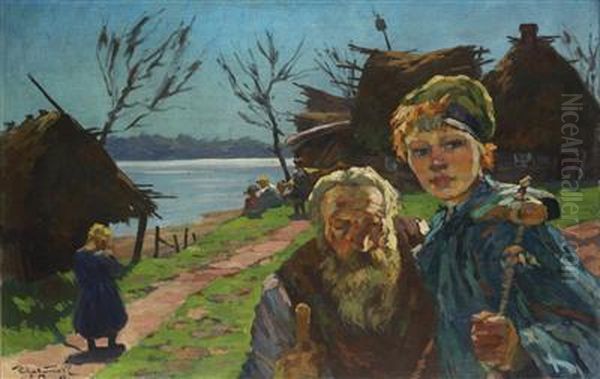 Motiv Aus Russland Oil Painting by Rudolph Jelinek