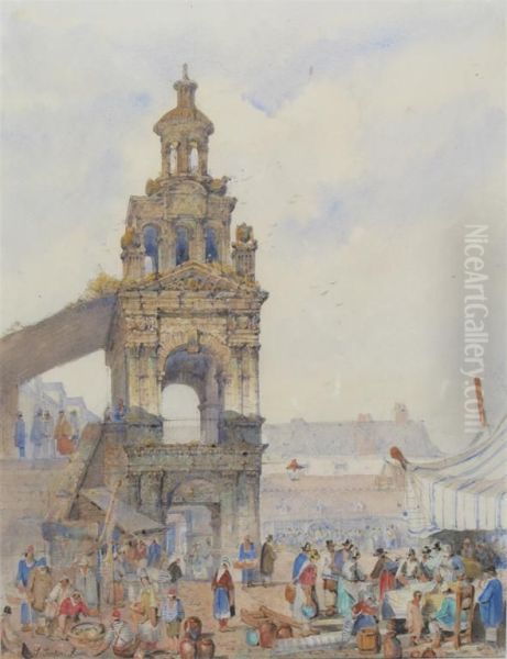 Rouen Oil Painting by Joseph John Jenkins