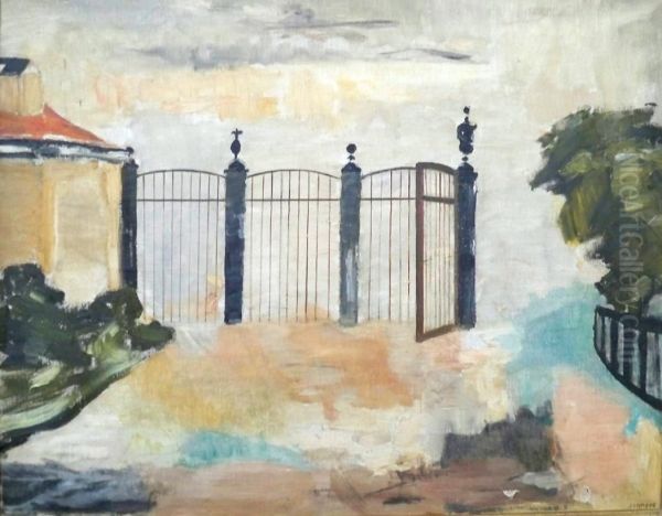 The Open Gate Oil Painting by Christoffer Jennert