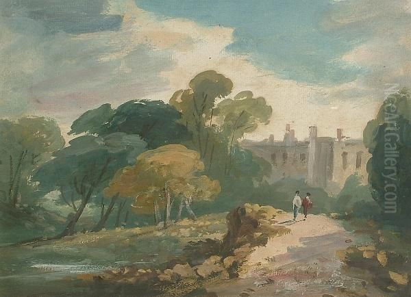 Hampstead Heath Oil Painting by William George Jennings