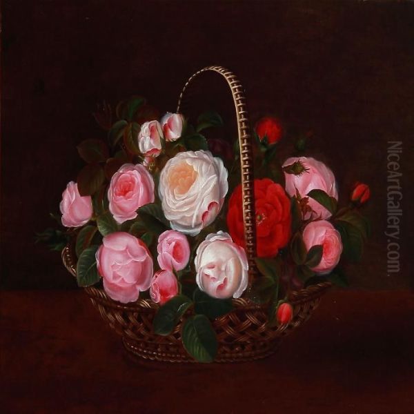 Still Life Oil Painting by I.L. Jensen