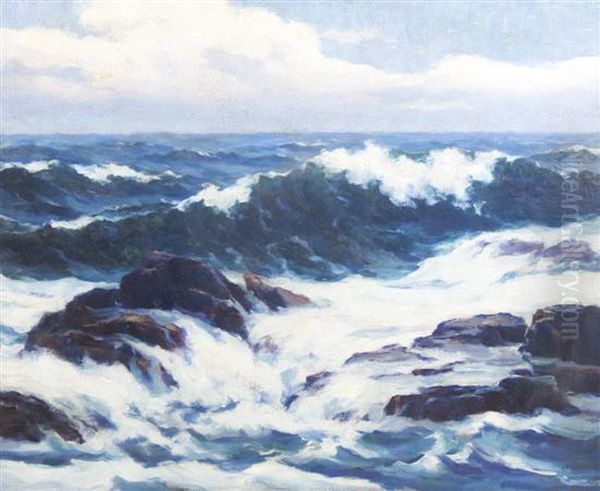 Clearing After Storm Oil Painting by Louis Isak Napoleon Jensen