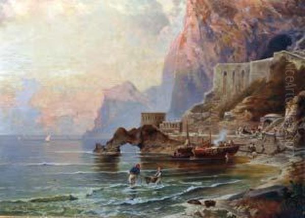 Capri Oil Painting by Gaetano Jerace