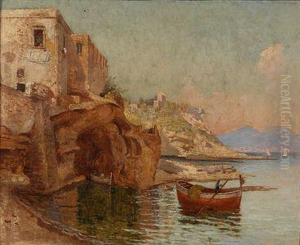 Borgo Marino Oil Painting by Gaetano Jerace