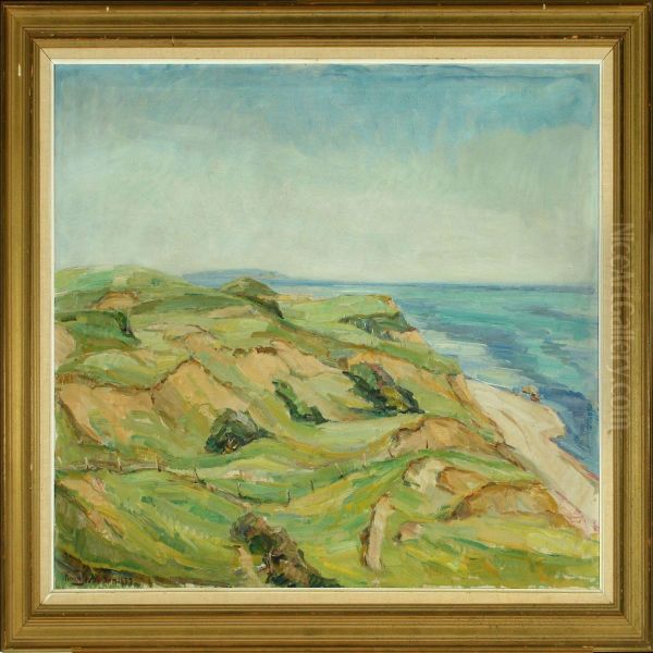 Coastal Scenery Oil Painting by Knud Jespersen