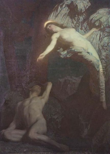 Il Giorno E La Notte Oil Painting by Rudolf Jettmar