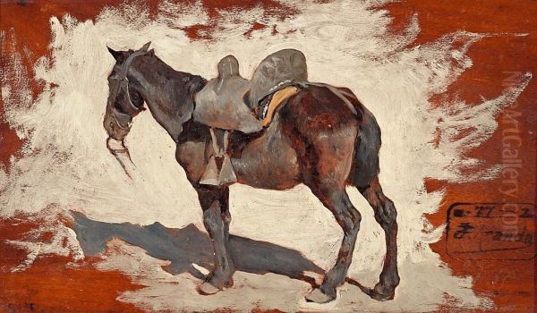 Caballo Oil Painting by Jose Jimenez y Aranda