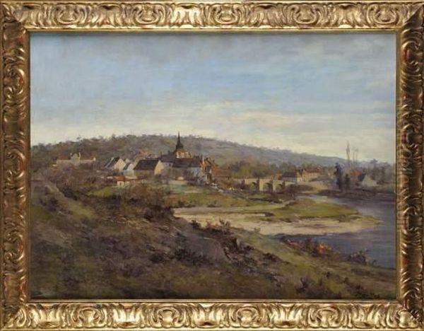 Dit Henri Job - Levillage Des Peintres Oil Painting by Henri Jobard