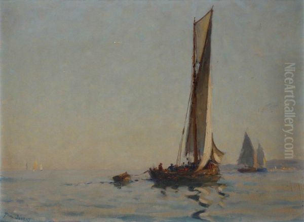 Marine Oil Painting by Paul C.F. Jobert