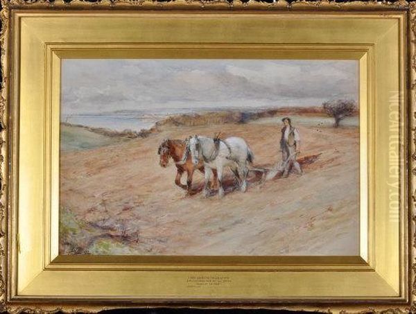 The Ploughman Of Ayr Oil Painting by Robert Jobling