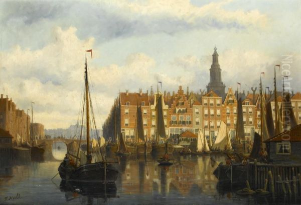 Amsterdam Oil Painting by Frederick Hulk Johannes