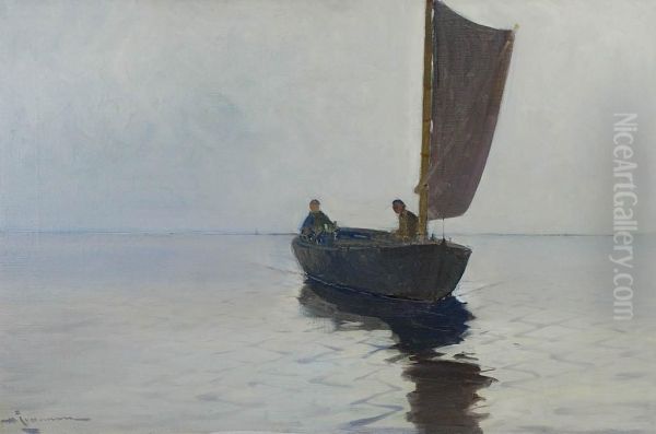 Zegluga Oil Painting by Arvid Johansson