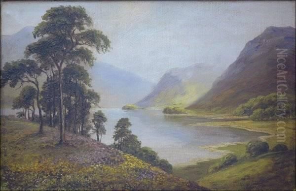 Mountain Landscape Oil Painting by Evans John A.