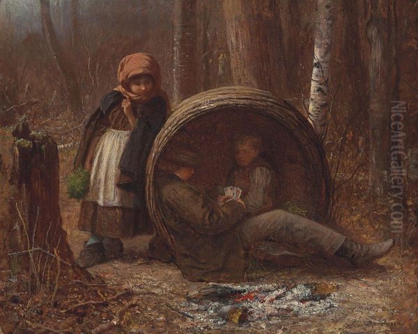 The Eavesdropper Oil Painting by Eastman Johnson