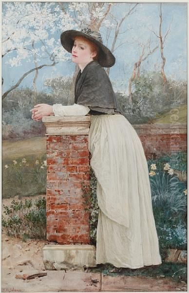 Waiting For Spring Oil Painting by Edward Killingworth Johnson