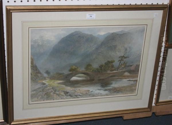 Entrance To Borrowdale Oil Painting by Harry John Johnson