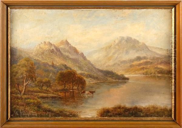 Loch Katrine, Trossachs, Scotland Oil Painting by Sidney Yates Johnson