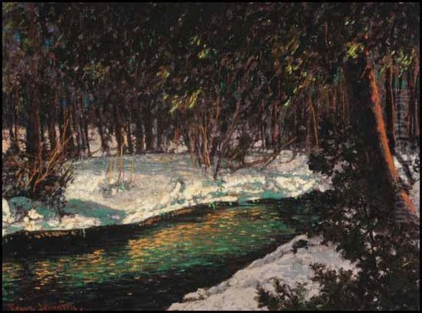 In The Deep Woods Oil Painting by Franz Hans Johnston