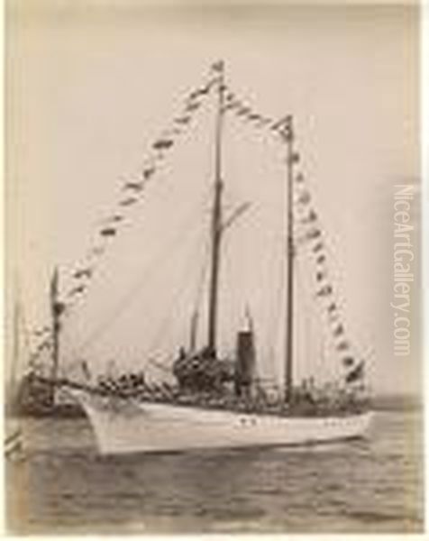 Steam Yachts And Launches, Albumen Prints Of