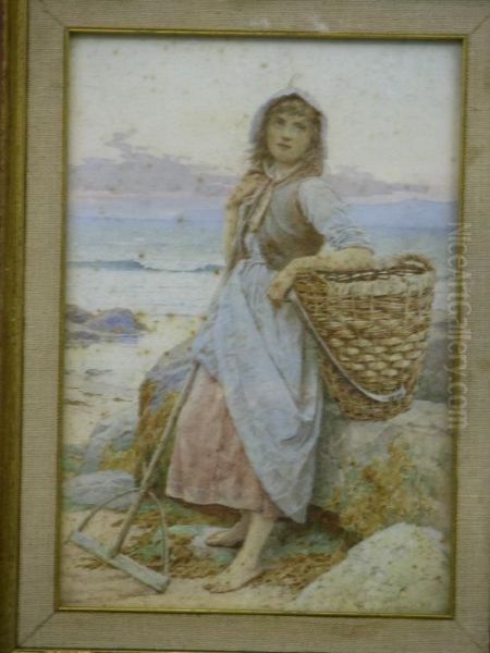 Shrimp Girl Oil Painting by Henry James Johnstone