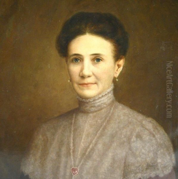 Portrait Of Margaretwathen Oil Painting by Harvey Joiner