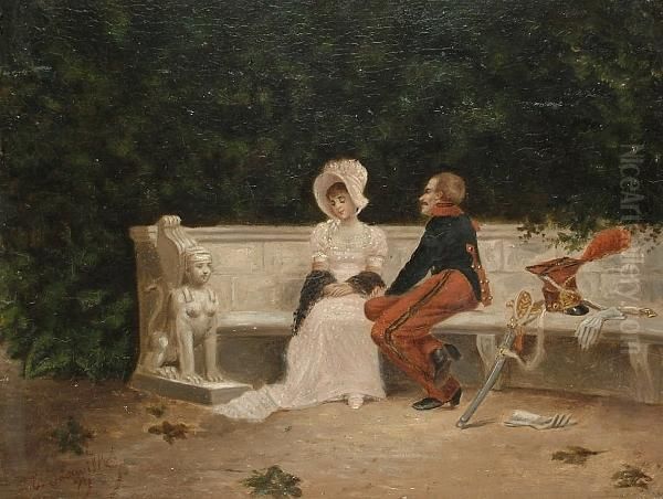 The Suitor Oil Painting by Eliza Joinville