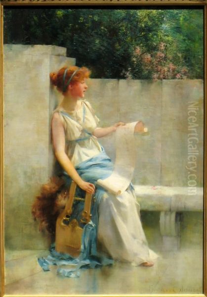 Music Oil Painting by Francis Coates Jones