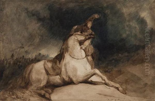 The Death Of Bucephalus Oil Painting by George Jones