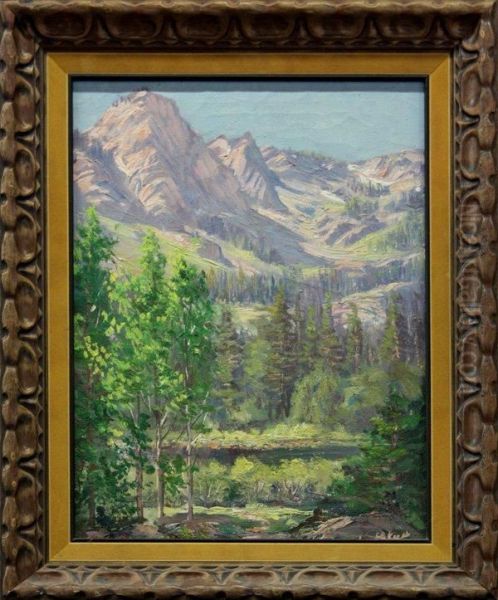 Indian Rock Oil Painting by John Rock Jones